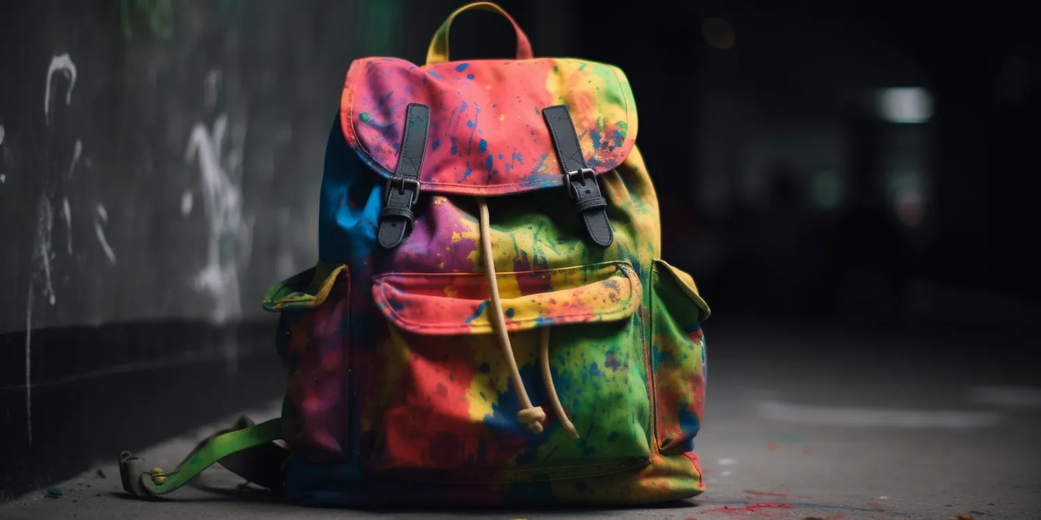 Kolorowy plecak damski