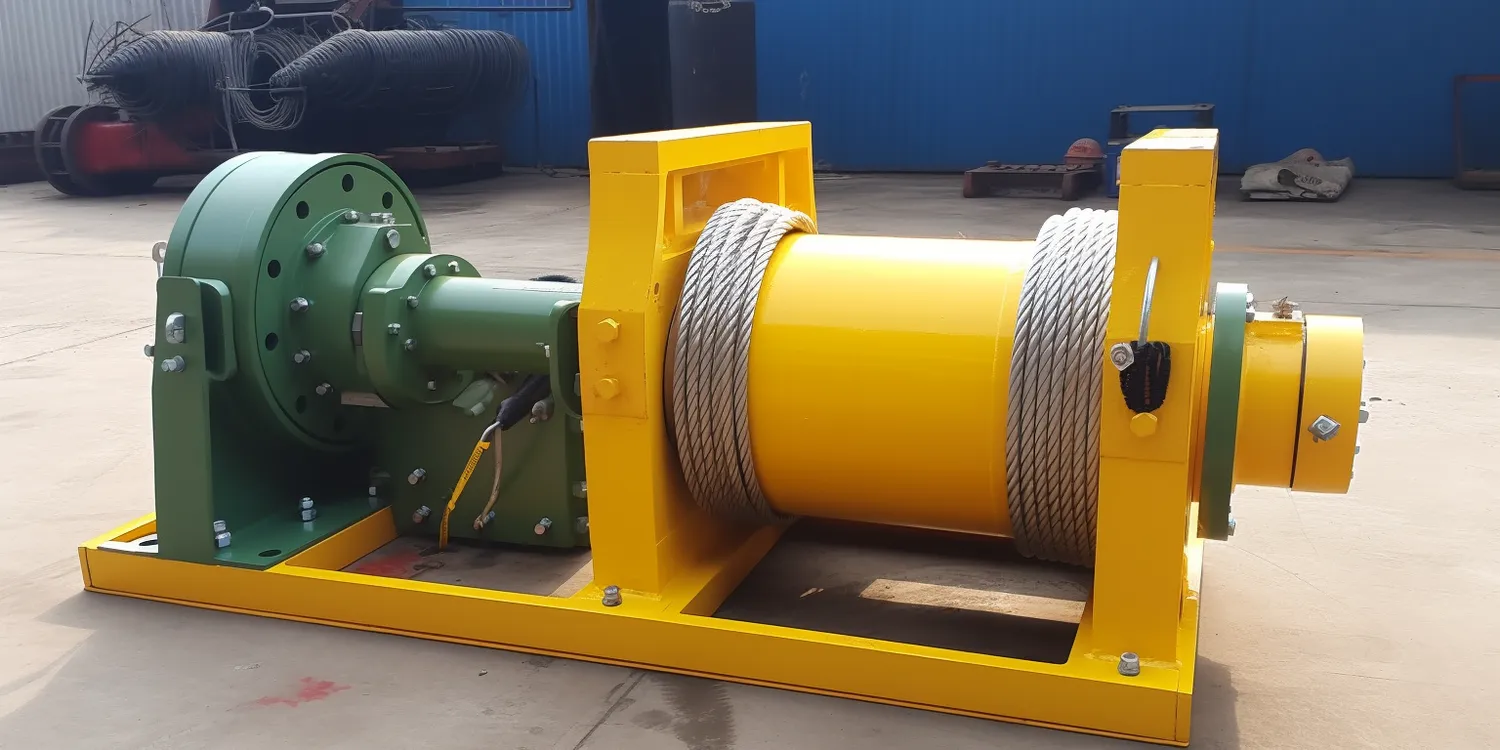 Co oznacza kolor czerwony na linę wyciągarki?