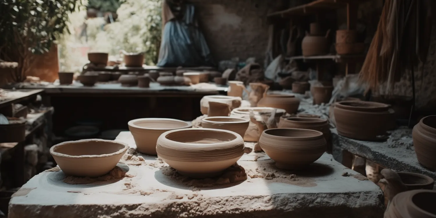 Sprzęt na warsztatach z ceramiki