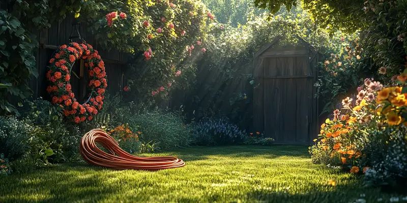 Bęben jak zrobić wieszak na wąż ogrodowy?